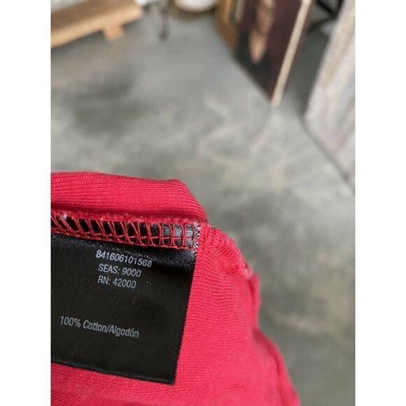 Attention Cherry Red Scoop Neck Tank Top Shirt Size XL - Picture 6 of 6